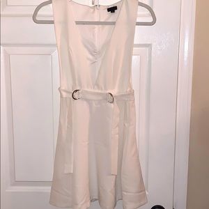 NBD Stunning white sleeveless wrap  twirl dress